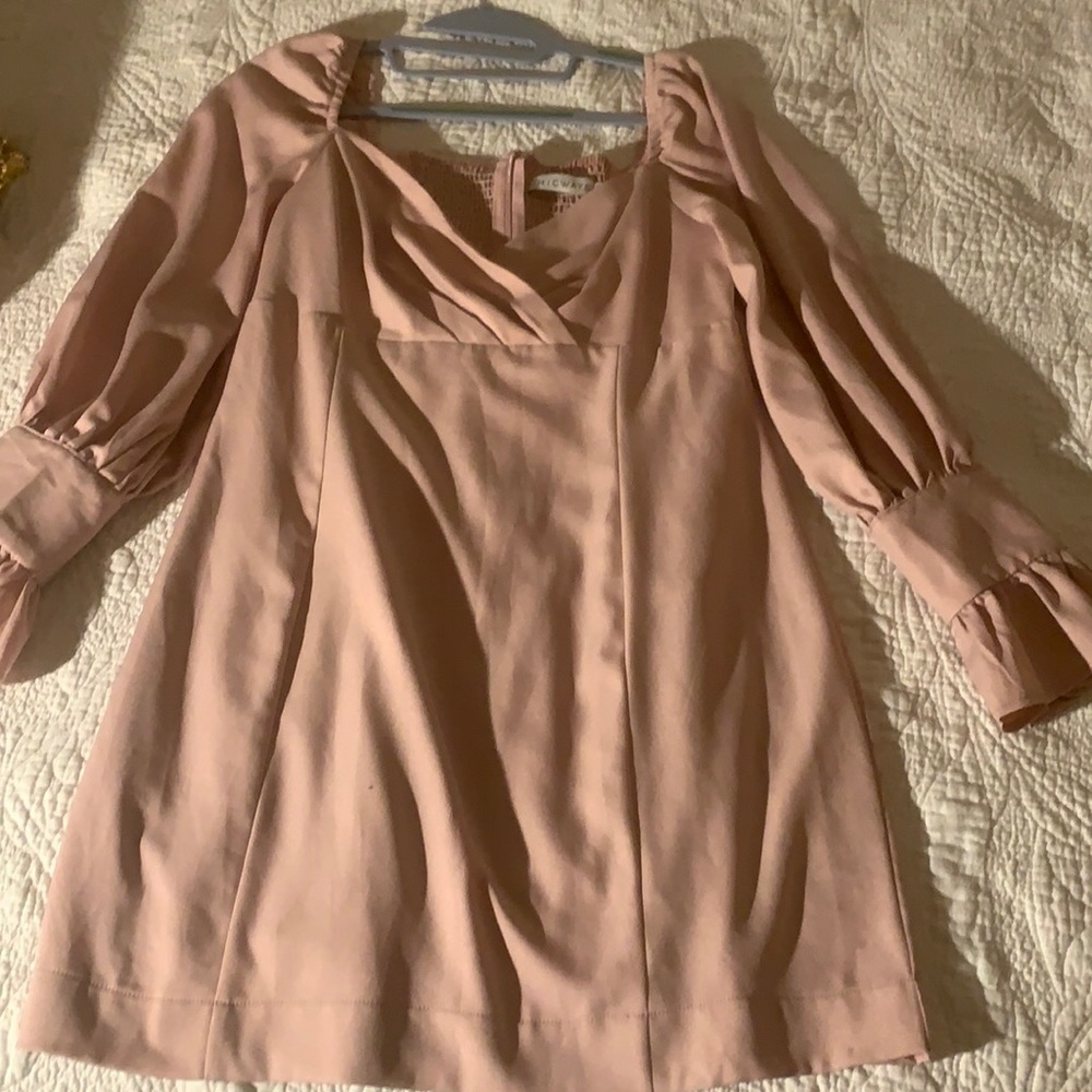 Light blush dress